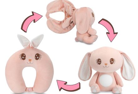 Miss Honey Bunny - perna jucarie 2in1 pentru calatorii Dormeo