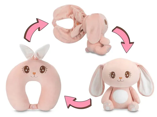 Miss Honey Bunny - perna jucarie 2in1 pentru calatorii Dormeo