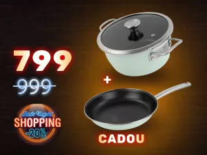 Cratiță cu capac Delimano Nordic Mint