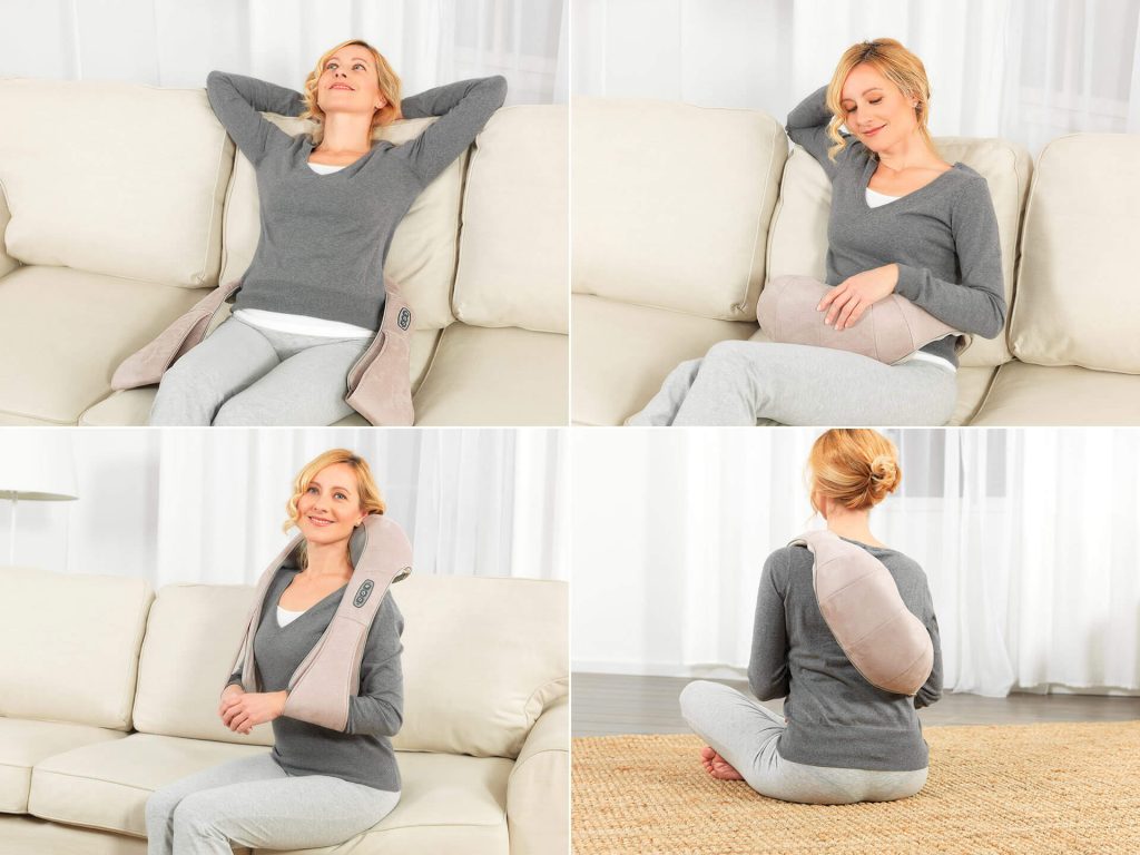 Dispozitiv de masaj 3D Shiatsu pentru tot corpul