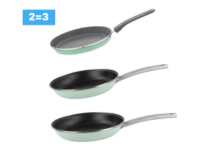 Set Nordic (Tigaia pentru clatite 24 cm + Tigaie 24 cm + Tigaie 28 cm)