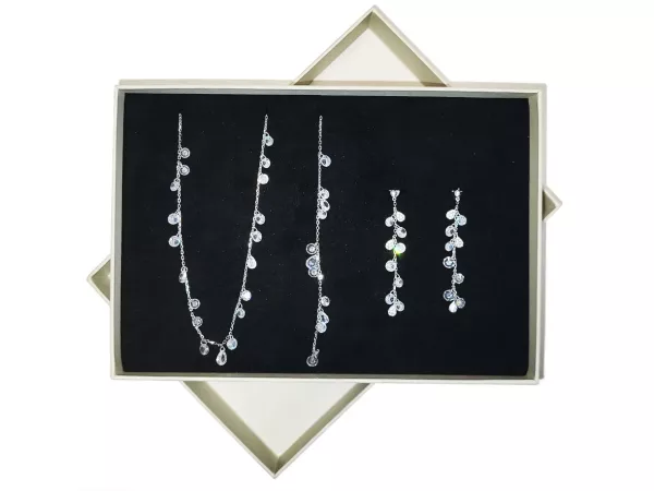 Set bijuterii OKTO Rainfalls (argint 925)