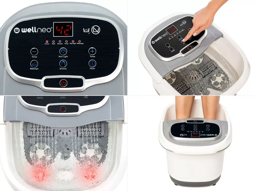 Baie cu hidromasaj pentru picioare 2in1 Wellneo