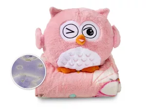 Сова-эмоция Dormeo Warm Hug Непоседа (Розовая)