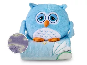 Сова-эмоция Dormeo Warm Hug Сонная (Голубая)