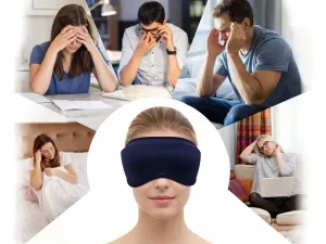 Mască terapeutica pentru ochi cu gel cu efect cald/rece Wellneo