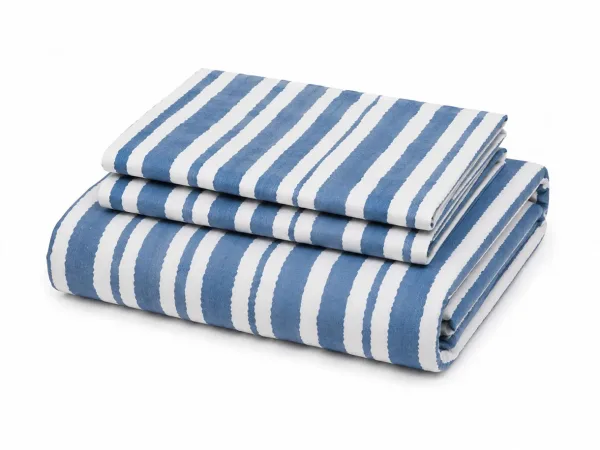 Set de lenjerie de pat Dormeo Blue Stripes 200x200 cm